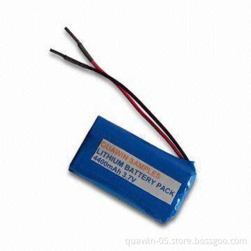 Li-ion Battery Packs with 3.7V Voltage and 4,400mAh Capacity